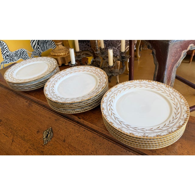 Early 20th Century KPM German Porcelain Kurland Gold Laurel & Swags Dinner Plate - 1 of 18 For Sale In Los Angeles - Image 6 of 6