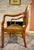 Brown Vintage Regency Style Carved Mahogany Armchair With Mint Condition Cane For Sale - Image 8 of 18