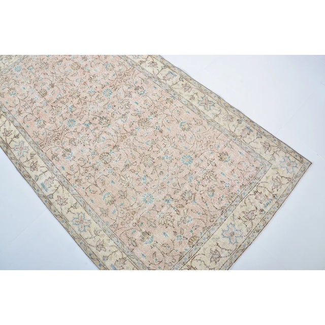 Beige Oushak Anatolian Beige Carpet For Sale - Image 8 of 10