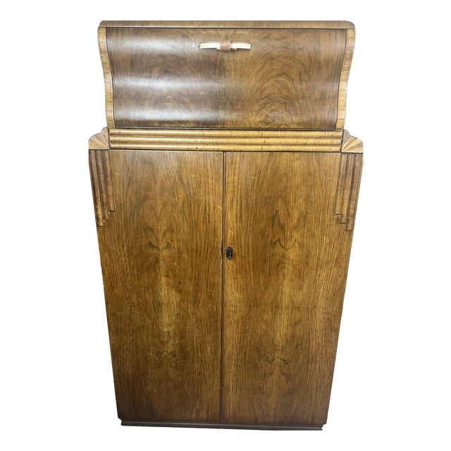 Vintage Art Deco Metaphoric Cocktail Drinks Cabinet, 1930s For Sale