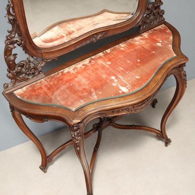 Console Table with Mahogany Mirror For Sale - Image 13 of 15