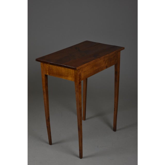 Walnut Side Table with Drawer For Sale - Image 5 of 18