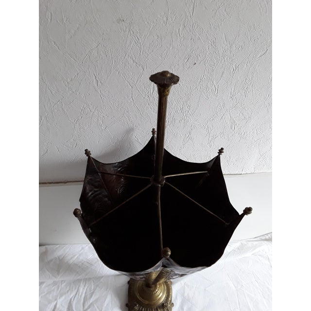 Vintage German Bronze, Brass and Copper Umbrella Stand, 1960s For Sale - Image 4 of 8