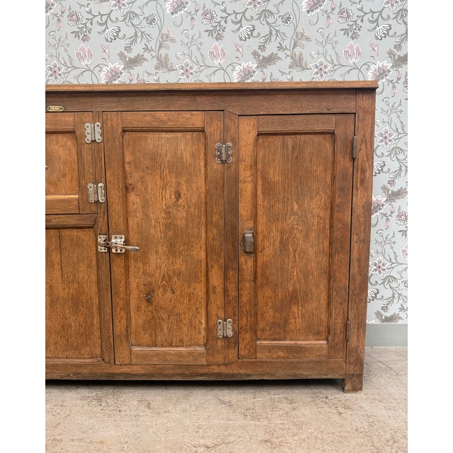 Oak Sideboard with Icebox, 1900s For Sale - Image 15 of 18