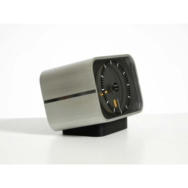 Table Clock with Aluminum Housing from SABA, 1975 For Sale - Image 6 of 18