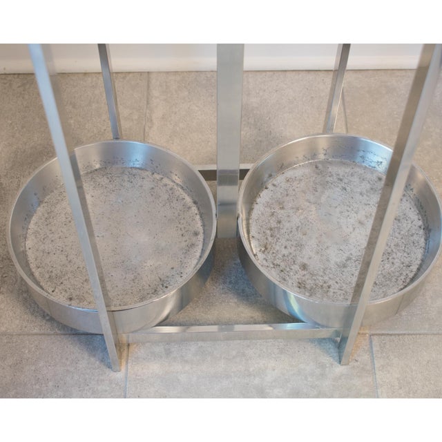 Paul Mayen for Habitat Modernist Cast Aluminum Umbrella Holder Stand, circa 1970 For Sale - Image 12 of 13