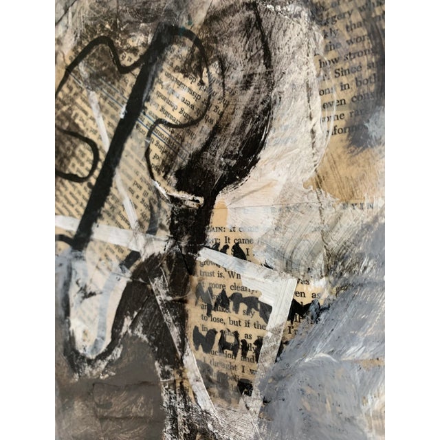 Contemporary Original Abstract Mixed-Media Painting on Panel For Sale - Image 4 of 8