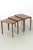 A wonderfully shaped miniset consisting of 3 side tables designed by rex raab for wilhelm renz germany. The tables have...
