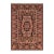 Shabby Chic 1990's Pak-Persian Black/Pink Wool Rug - 6'2'' X 9'2'' For Sale