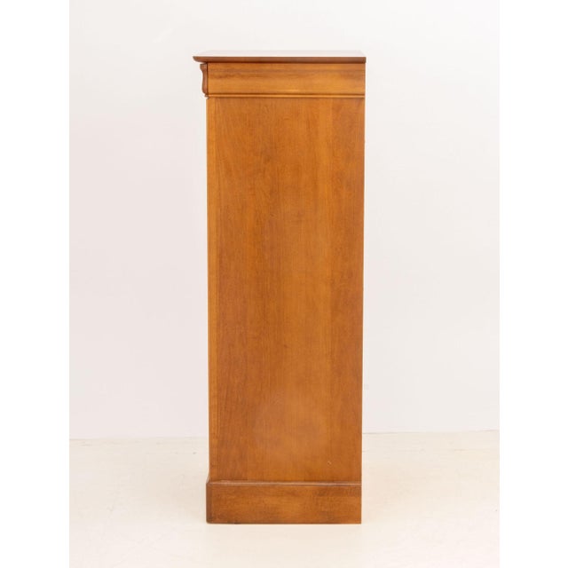 Late 20th Century Louis Philippe Style Maple Semainier Chest For Sale - Image 5 of 8