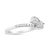 Contemporary 10K White Gold 1/4 Cttw Miracle Set Round Cut Diamond Two-Stone Ring (H-I Color, I2 Clarity) - Size 7 For Sale - Image 3 of 6
