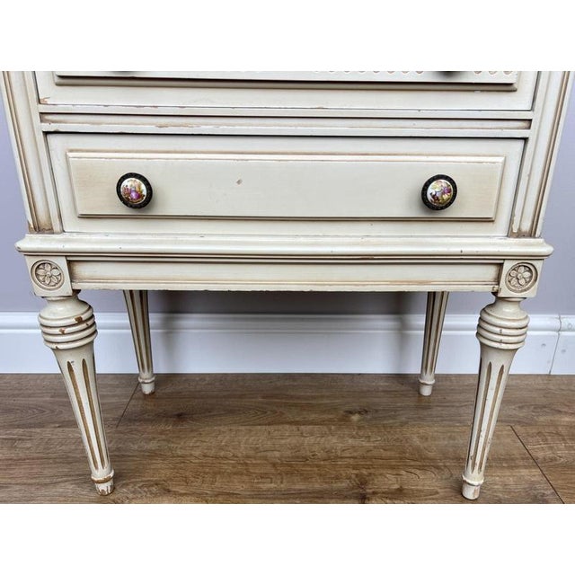 Paint Vintage Shabby Chic French Bedside Tables, Set of 2 For Sale - Image 7 of 18