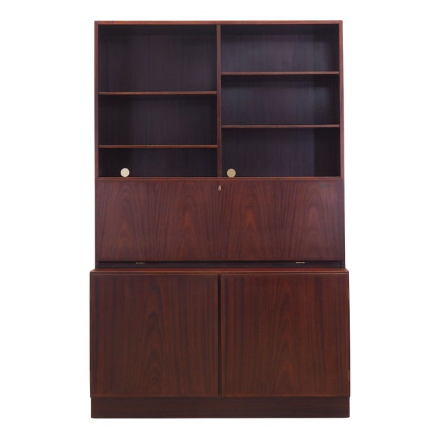 Danish Mahogany Bookcase from Omann Jun, 1970s For Sale