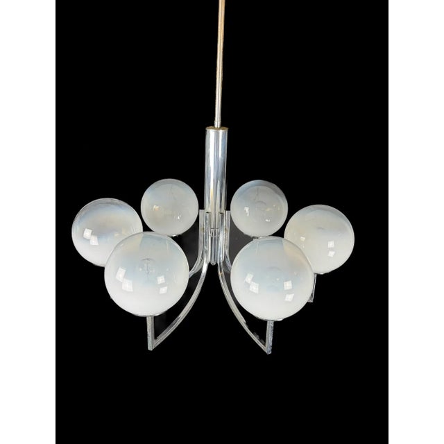 Vintage Italian Chandelier in Murano Glass, 1960s For Sale - Image 11 of 14