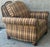 Traditional Ethan Allen Upholstered Club Chair With Ottoman For Sale - Image 3 of 12