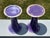 Early 20th Century A Purple Pair - Wardle 1920 English Ceramic 6" Candlestick / Vases For Sale - Image 6 of 6