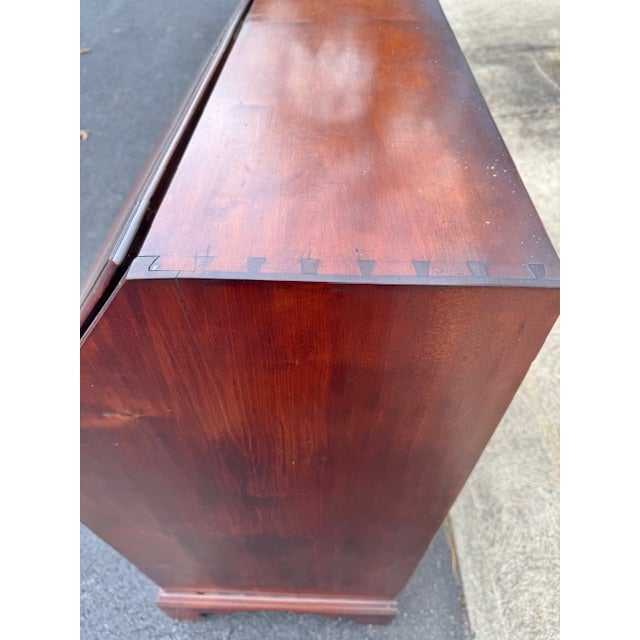 Handsome Maple Antique American Chippendale Desk 18Th Century For Sale - Image 9 of 10