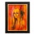 Vintage Mid-Century Expressionist Oil Painting Portrait of a Blonde Woman by Z Pintel, Framed For Sale