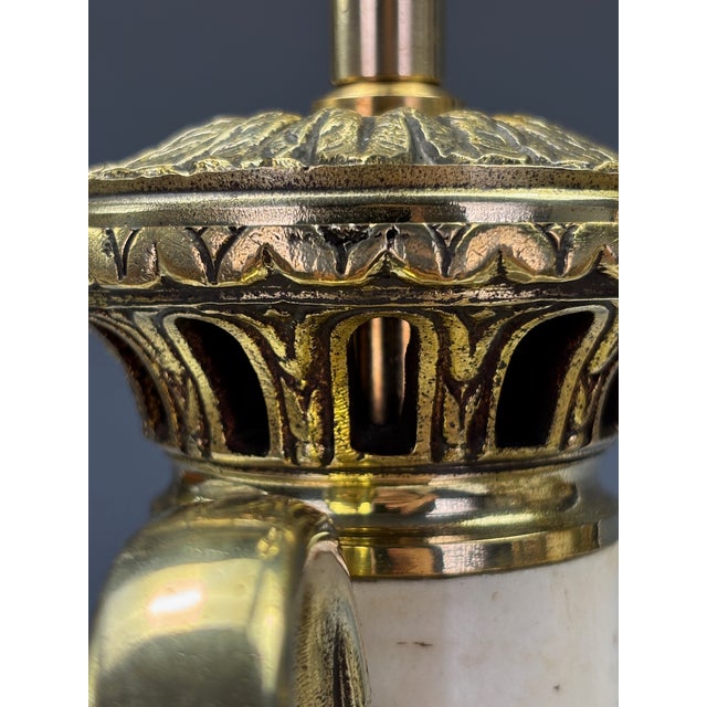 Late 19th Century French Neoclassical Marble and Ormolu Urn Lamps, 1850, Set of 2 For Sale - Image 12 of 18