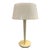 Midcentury White Gerald Thurston for Lightolier Table Lamp, Rewired For Sale