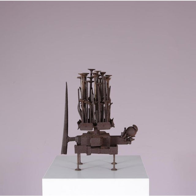 Brutalist Metal Artwork from Frans De Boer Lichtveld, 1970s For Sale - Image 11 of 15