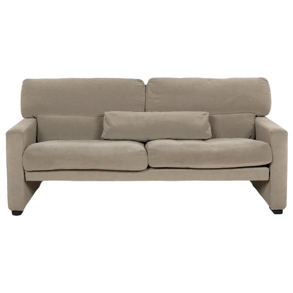 Wk 663 Fabric Two-Seater Grey-Green Sofa from WK Wohnen For Sale