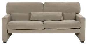 Wk 663 Fabric Two-Seater Grey-Green Sofa from WK Wohnen