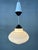 Vintage Philips pendant lamp with opaline shade. Louis Kalff. Total length: 70cm. Diameter: 26cm. Weight: 1.2kg. The...