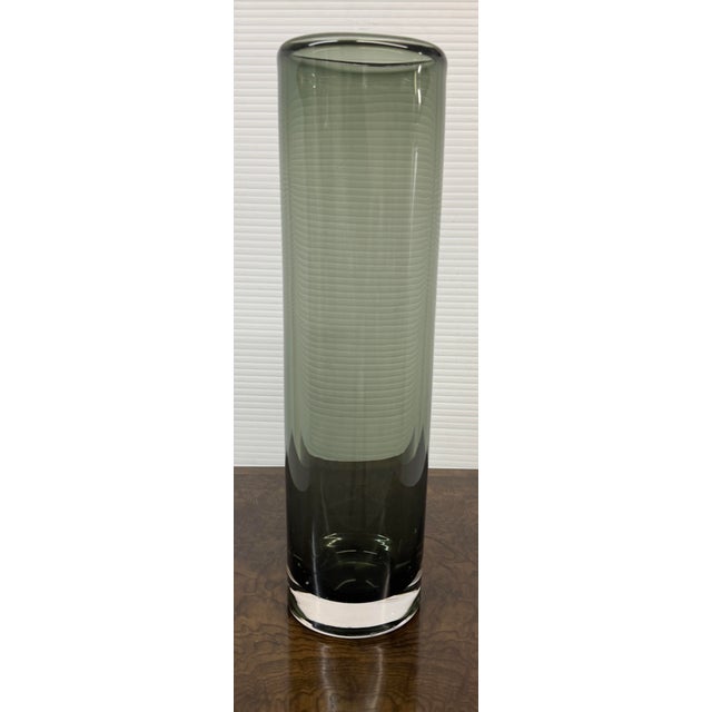 Early 21st Century Debra Moore Ombre Smoked Glass Vase, Signed For Sale - Image 5 of 12