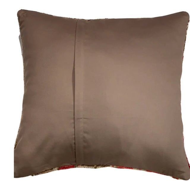 Vintage hand woven Turkish pillow. This is 100% wool. Back 100% cotton. Beautiful colors and well made. This pillow...