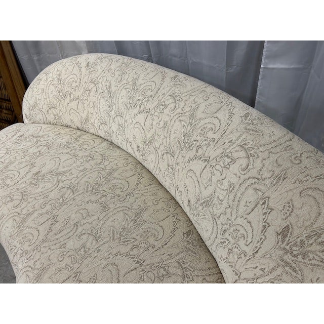 20th Century Kagan Style Curved Sofa For Sale In West Palm - Image 6 of 6