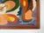 Orange 1975 Vintage E. Hanniferd Abstract Still Life Oil on Board Painting – Framed For Sale - Image 8 of 12