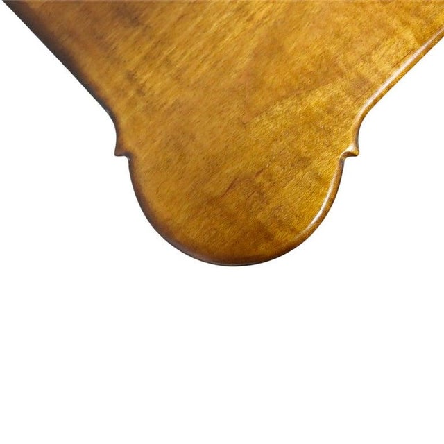 Pair River Bend LTD Federal Tiger Maple Butterfly Top Stands, Signed, 20thC For Sale - Image 11 of 13