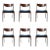 Mid 20th Century Brazilian Rosewood Pe Jorgensen Danish Dining Chairs- Set of 6 For Sale