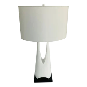 Currey & Company Modern White La Porta Table Lamp