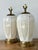Metal Vintage Boho Frederick Cooper Ginkgo Glazed Ceramic Lamps - A Pair For Sale - Image 7 of 12