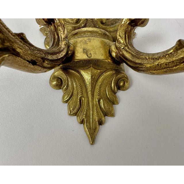 Metal Vintage Bronze Wall Sconces Double Armed Lighting Lamp, Set of 2 For Sale - Image 7 of 8