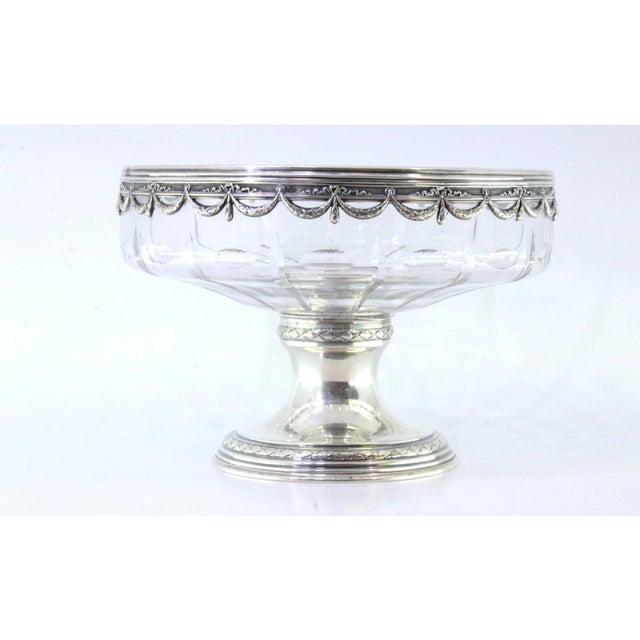Metal Fruit Bowl with Silver Structure For Sale - Image 7 of 8