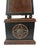 Brown VTG Maitland-Smith Leather Obelisk Brass Sun Medallions Neoclassical 27x7” For Sale - Image 8 of 11