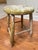 Early 20th Century Antique Early American Farmhouse Painted Low Stool For Sale - Image 5 of 12