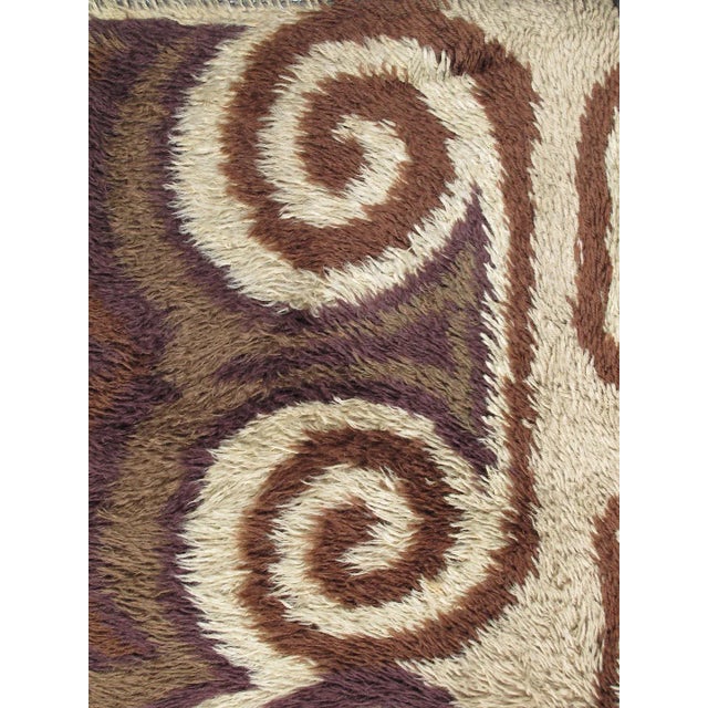 Keivan Woven Arts- Mid Century Modern European Carpet in Brown, Beige, Black, Taupe and Tan. A European Carpet with Mid...