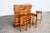 Mid-Century Modern Brutalist Bar and Bar Stools in Pine, 1970s, Set of 4 For Sale - Image 3 of 12