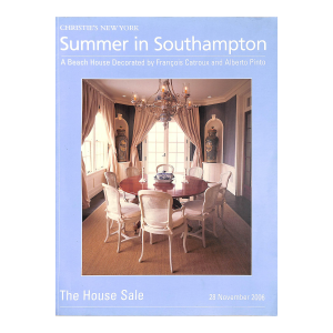 Summer in Southampton, a Beach House Decorated by Francois Catroux and Alberto Pinto - 28 November 2006 Christie's New York