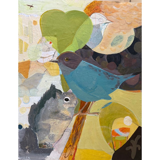 I reworked this fun animal painting recently giving it a little more layers, texture and fun. It about some memories that...