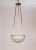 Early 20th Century White Frosted Glass Bowl Pendant Light For Sale In San Francisco - Image 6 of 9