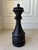 Mid 20th Century Vintage Handmade 17” Solid Wood Queen Chess Piece Sculpture For Sale - Image 5 of 16