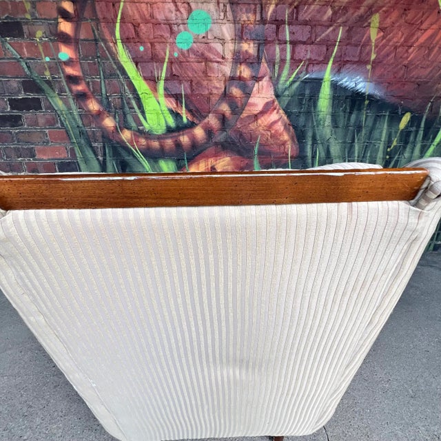 Wood High Back Lounge Chair in the Style of Adrian Pearsall For Sale - Image 7 of 12