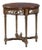 Maitland Smith 3030-944 Carved Skirt Round Mahogany End Table For Sale