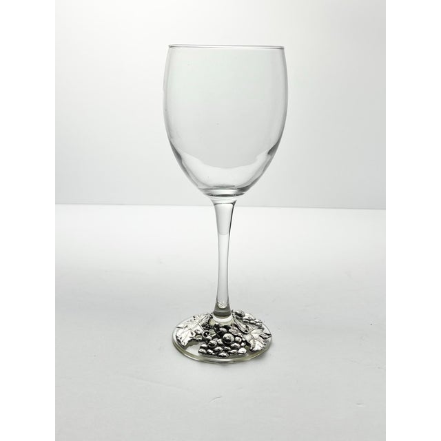 Arthur Court 1990s Arthur Court “Grape” Wine Glasses - Set of 4 For Sale - Image 4 of 7