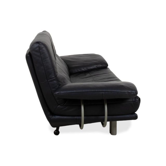 BMP 418 2-Seater Sofa in Blue Leather from Rolf Benz For Sale - Image 13 of 16